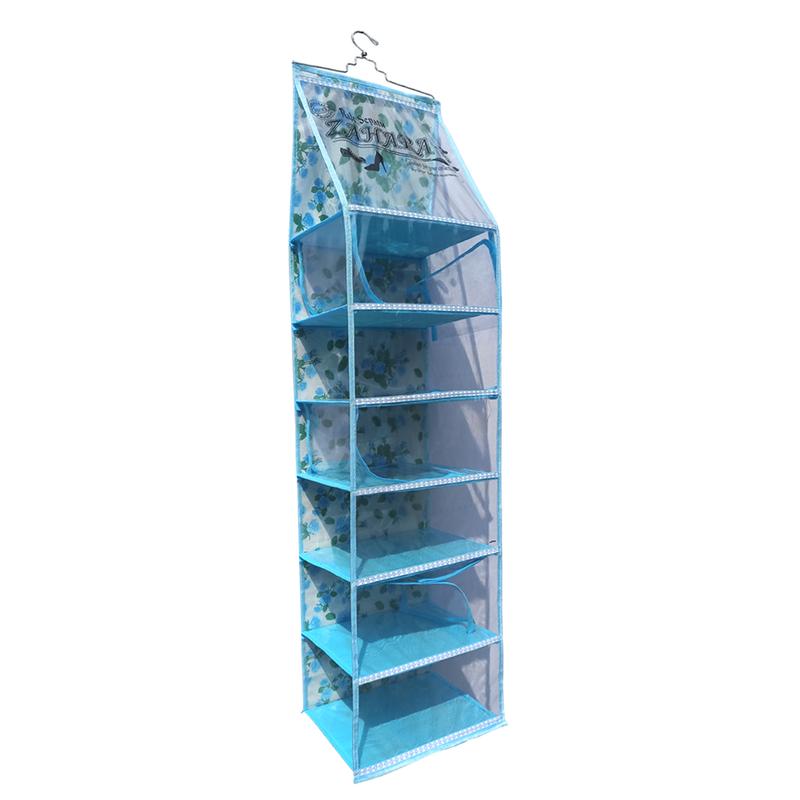 HSO / Hanging Shoes Organizer Rak Sepatu Gantung Zahara Biru Muda berat 1 kg 1 pcs diPaku Pake hanger 1