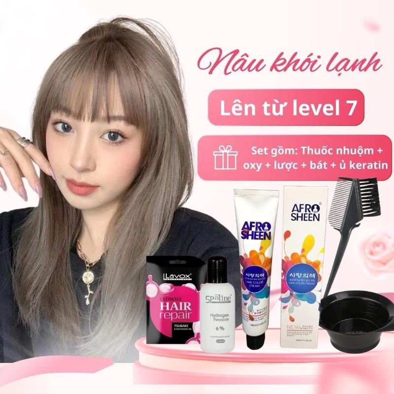 Combo nhuộm tóc Hàn Quốc cao cấp tặng kèm bát lược và keratin 1