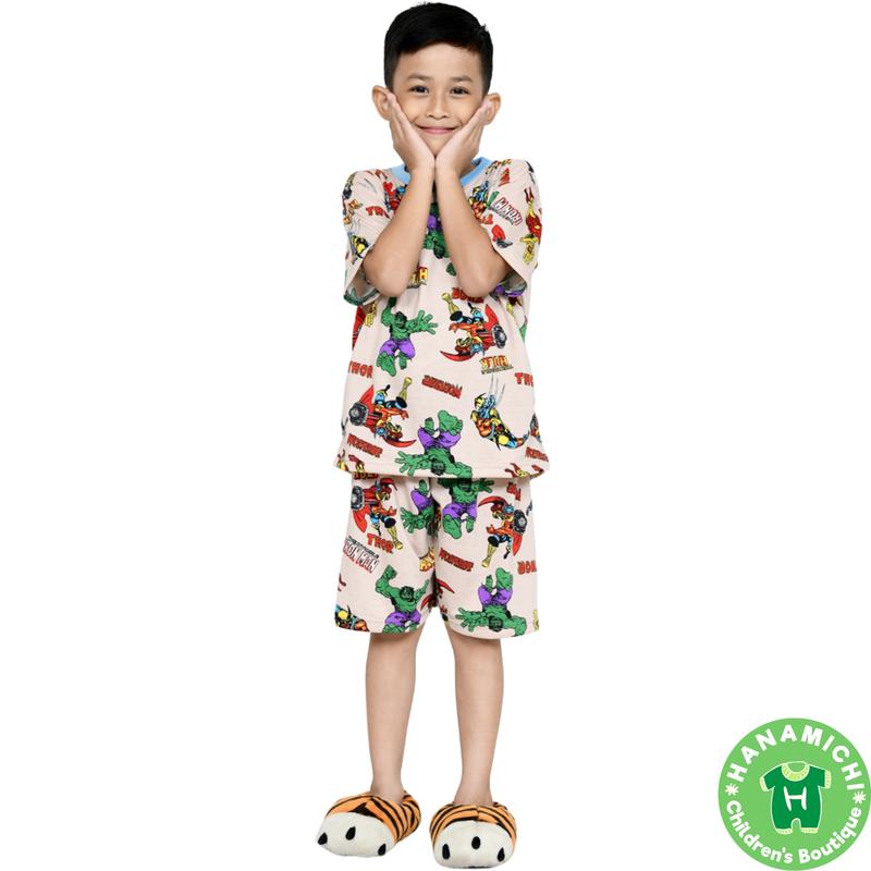 Kiminori RINE.ST Setelan Baju Anak Lengan Pendek Celana 3