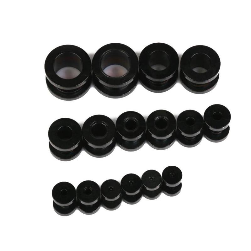 Stainless Steel Ear Plug Expander Tunnel Stretcher 16PCS 6