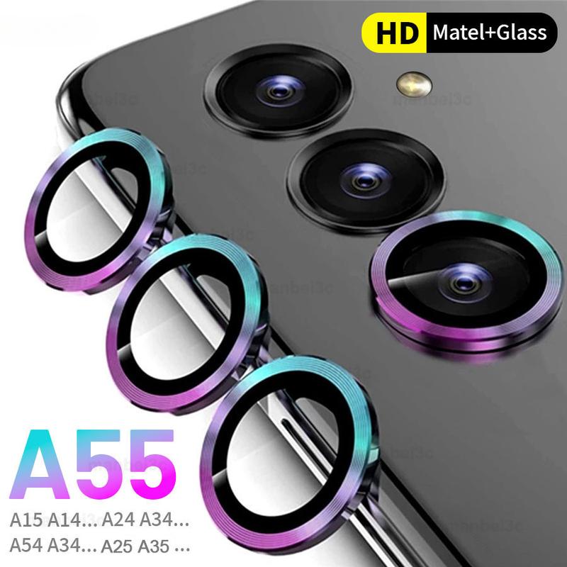 Bảo Vệ Kính Ống Kính Máy Ảnh, Cho Samsung Galaxy A55, A35, A15, A05s, A05, A54, A34, A14, Ốp Vòng Camera Kim Loại Hợp Kim Nhôm
