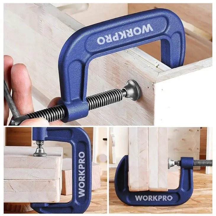 Cảo chữ C ( 4 inch , 6 inch , 8 inch ) Workpro WP232019, WP232020, WP232021 3