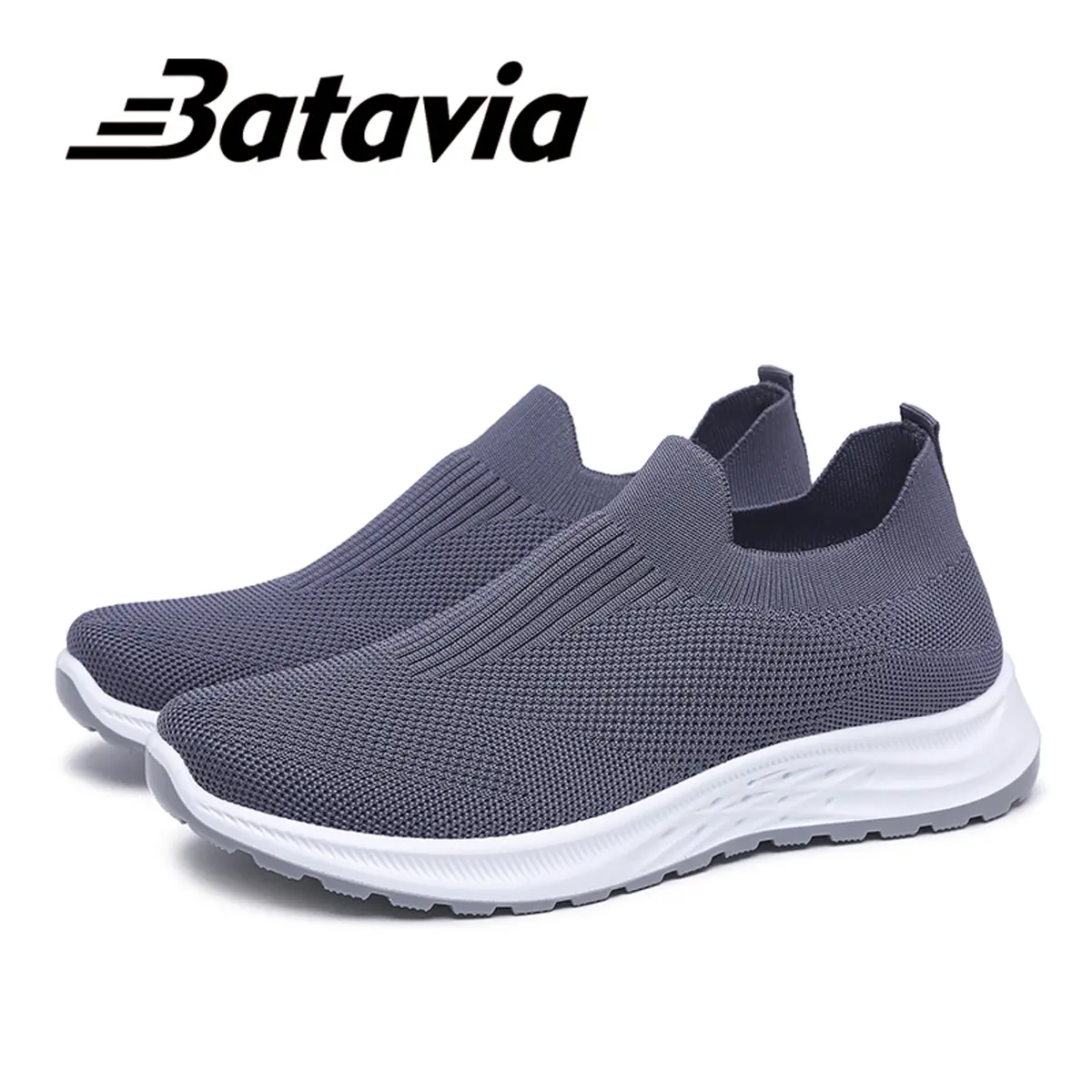 [Produk Lokal] Sepatu Rajut Pria Batavia B31 Slip On