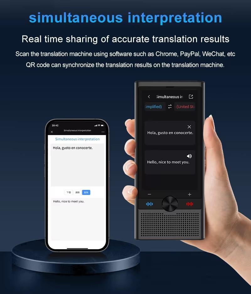 Product Introduction of Latham S10 Voice Translator 4G Network Chat GPT Multi-Language Intelligent Real-time Translation Device for Global Travel Learner 5