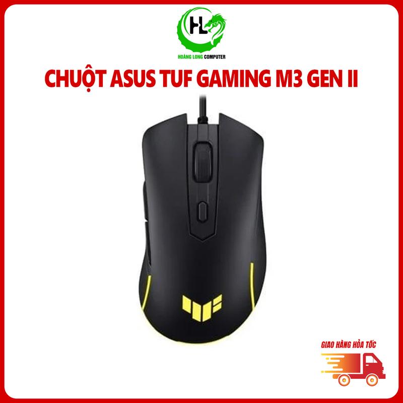 Chuột ASUS TUF Gaming M3 Gen 2 Công Thái Học, Siêu Nhẹ, Chống Nước, 8000 DPI, 8 Nút Lập Trình Bảo Hành 24 Tháng