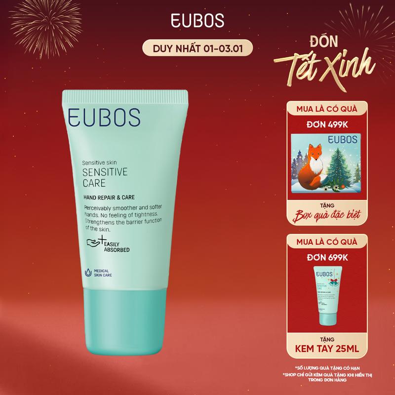 DEAL ĐỘC QUYỀN LIVESTREAM KEM DƯỠNG DA TAY EUBOS TUÝP 25ML MỀM MỊN DƯỠNG ẨM PHÙ HỢP VỚI DA NHẠY CẢM