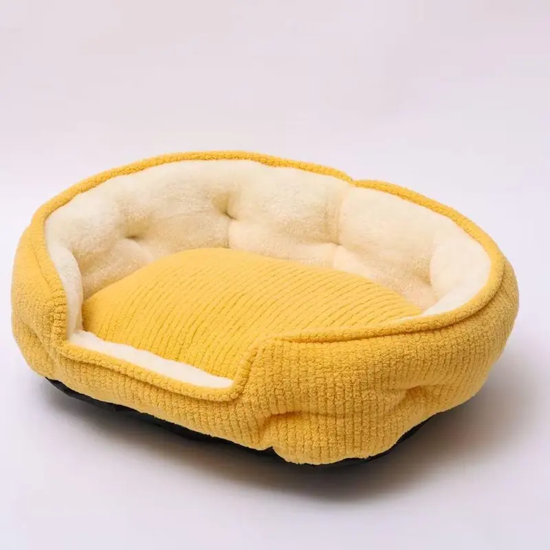 Soft Comfortable Pet Bed, Rectangle Design Pet Mat with Non-slip Bottom, Warm & Easy To Clean Pet Bed for Medium & Small Cats Dogs 3
