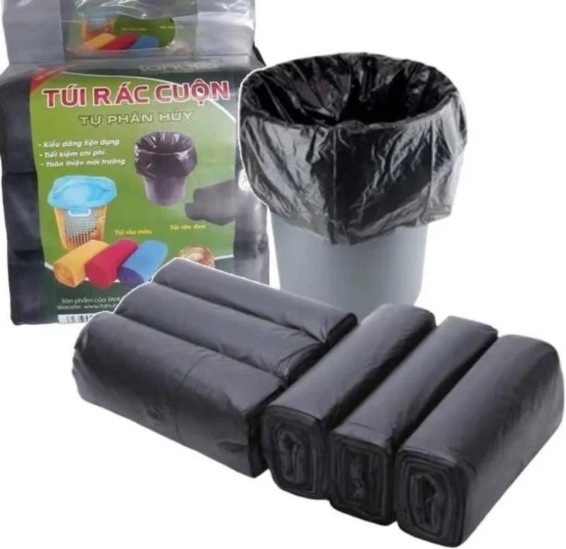 (Combo) 4 set 12 cuộn túi đựng rác tự phân huỷ - 55*56 - Kitchen 6