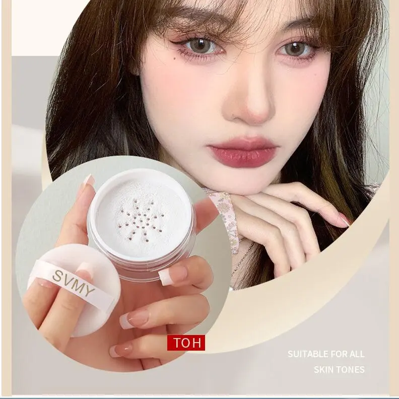 Bột Trang Điểm Giữ Rạng Rỡ, Bột Mật Ong Không Khí, Kiểm Soát Dầu Lâu Trôi Và Cố Định Trang Điểm, Không Thấm Nước, Chống Mồ Hôi Và Không Dễ Tẩy Trang