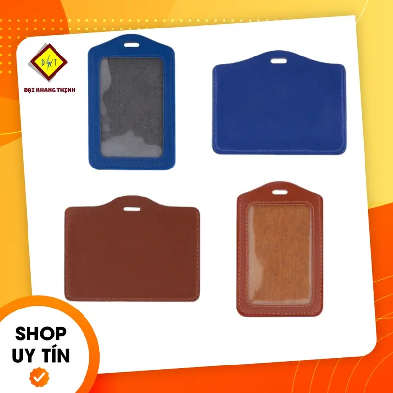Bảng tên da Ngang - Đứng, thẻ ra vào công ty, ziper nhân viên 0