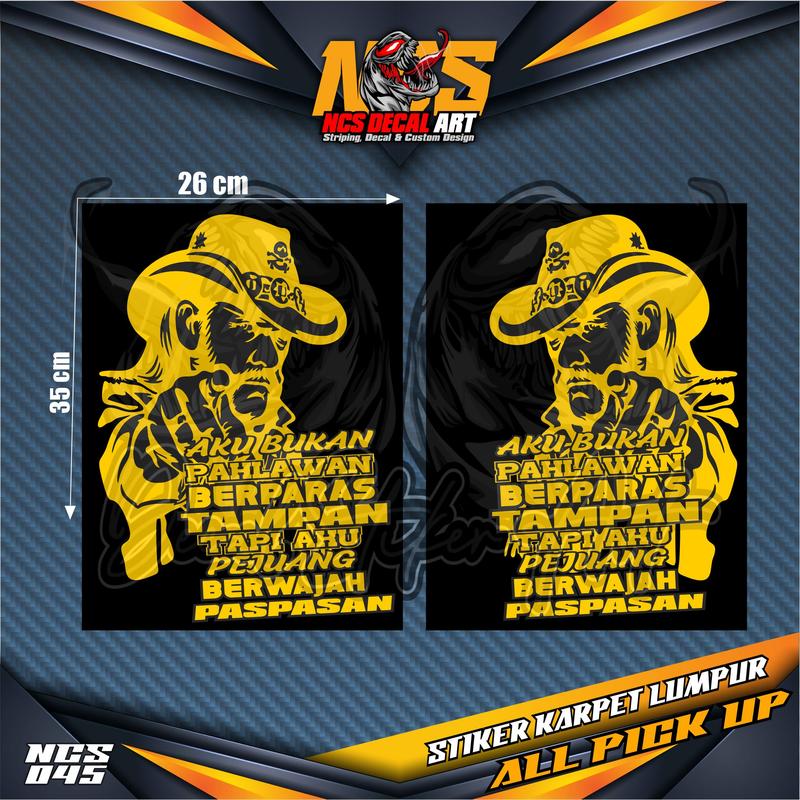 Sticker Karpet Truck /Sticker Karpet Keren Kata Kata Buat Semua Jenis Truck Canter Ragasa elf pick Up dll 4