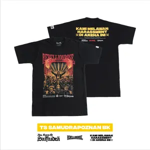 READY STOCK - Rebellion Rose - TS SAMUDRAPOZNAN BK Kaos Band Hitam Aku Kamu Samudera Baru Kami Melawan Harassment Di Arena Ini  bahan 100%premium cotton combad24s tebal lembut nyaman aden baju dewasa kekinian kaos distri pria wanita