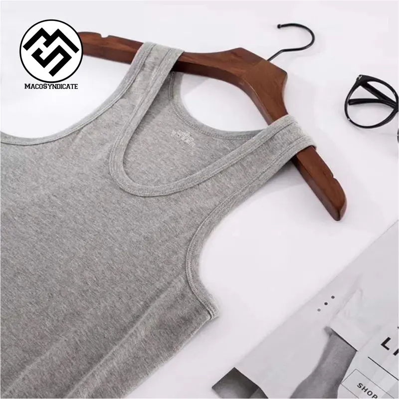 PAKET ISI 3 PCS kaos singlet cowok premium Katun rib Pria keren 2