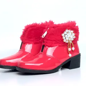 Sepatu Boots Anak Perempuan Bulu Fashion