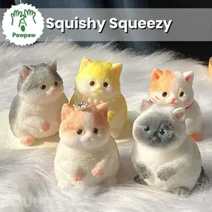 Taba Squishy Kucing | Taba Squishy Murah Lucu |Lembut Mainan Dekompresi Kucing | Stress Ball | Mainan Pencet | Squishy Slow And Soft