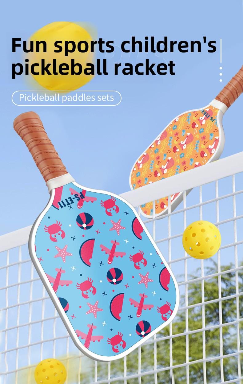 Product Introduction of Children's Gift Peak Racket Child Racket Fiberglass Carbon Fiber Pickleball Paddle Sports Gift 0