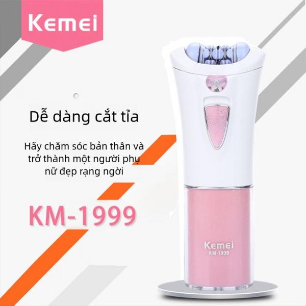 Kemei KM-1999 Máy tẩy lông dùng pin, có thể rửa được, tiện lợi mang theo, máy cạo tẩy lông điện dành cho phụ nữ 2