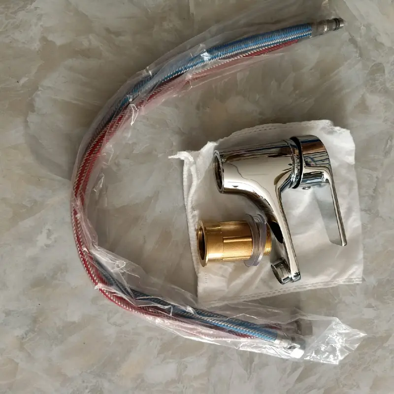 Lavabo Nóng Lạnh NHỎ Đồng Thau Mạ Crom Đẹp 1
