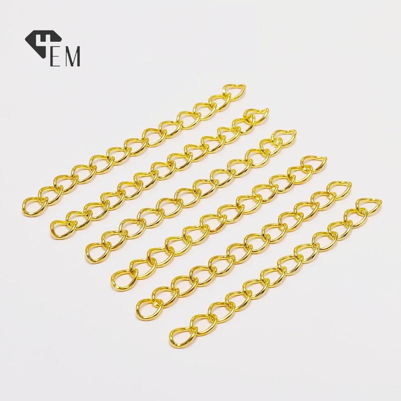 Dây Xích 5cm Trang Sức Kim Loại Mạ Bạc & Mạ Vàng - Phụ Kiện Vòng Tay Charm Hạt