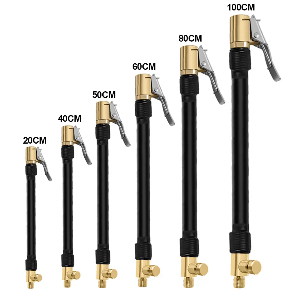 Car Tire Air Inflator Hose Inflatable Tube Hose Inflator Tube Locking Air Chuck Connection Quick Inflation Chuck with Connector for Bike Motocycle #446265