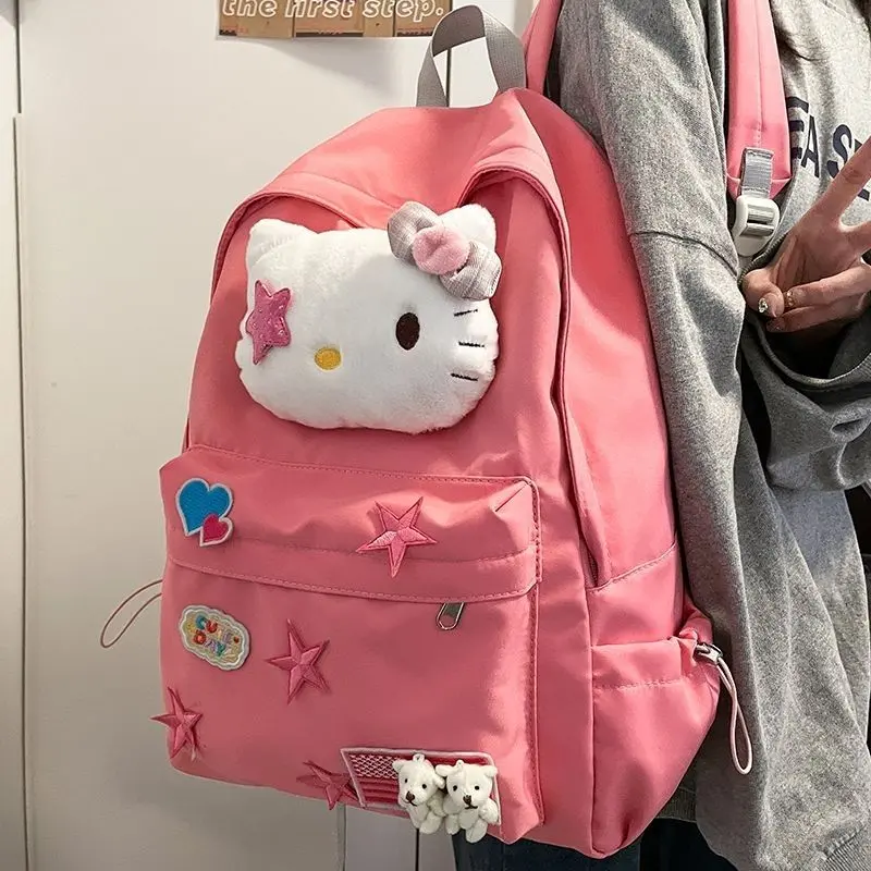 Ba Lô Nữ Mềm Mại, Y2g Tự Làm, Thiết Kế Kitty Dễ Thương Và Vui Nhộn Thích Hợp Cho Học Sinh, XINGX, Cặp Sách Cô Gái Nóng Bỏng, Túi Trong Khuôn Viên Trường Mori, Bán Chạy Backpack