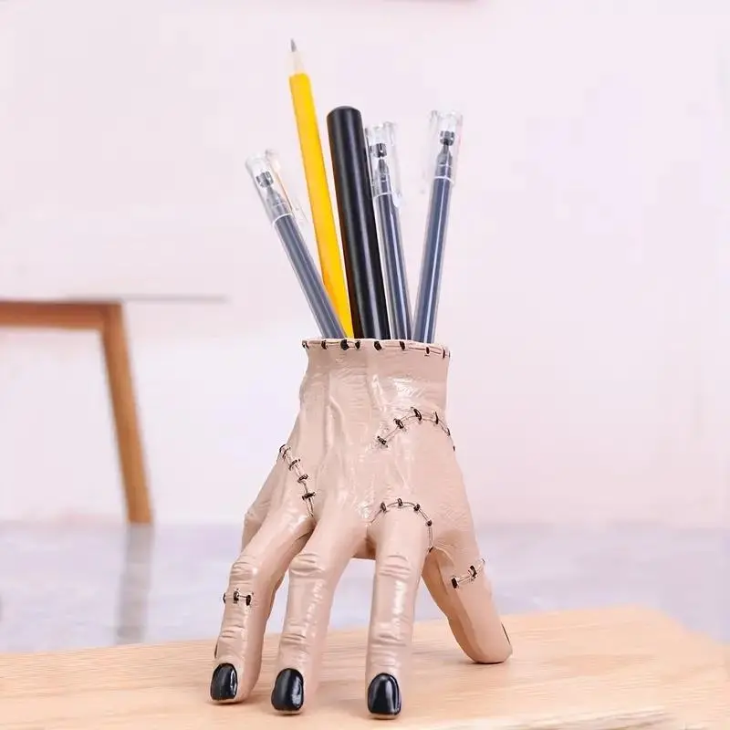 Creative Hand Shaped Pencil Holder, 2 Counts/set Multifunctional Desktop Pen Holder, Desk Organizer for Home Office School Dormitory 2