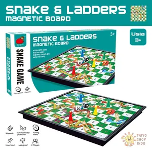 TAIYO Mainan Anak Snake & Ladders Magnetic Board Game Ular Tangga Papan Magnet