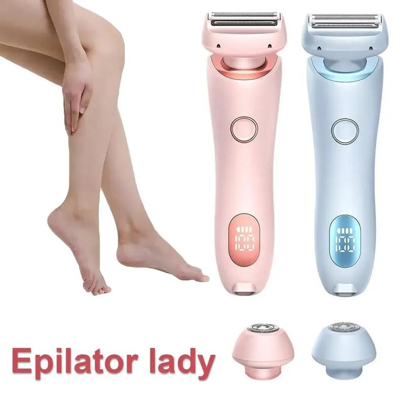 Product Introduction of Painless Hair Removal At Home, 2 In 1 Electric Shaver Razors For Women, Bikini Trimmer For Pubic Hair, Wet & Dry Electric Shaver Steel Waterproof Gentle Removable Stainless Stainless Steel Comfort Portable IPL Hair Removal with Cooling 25