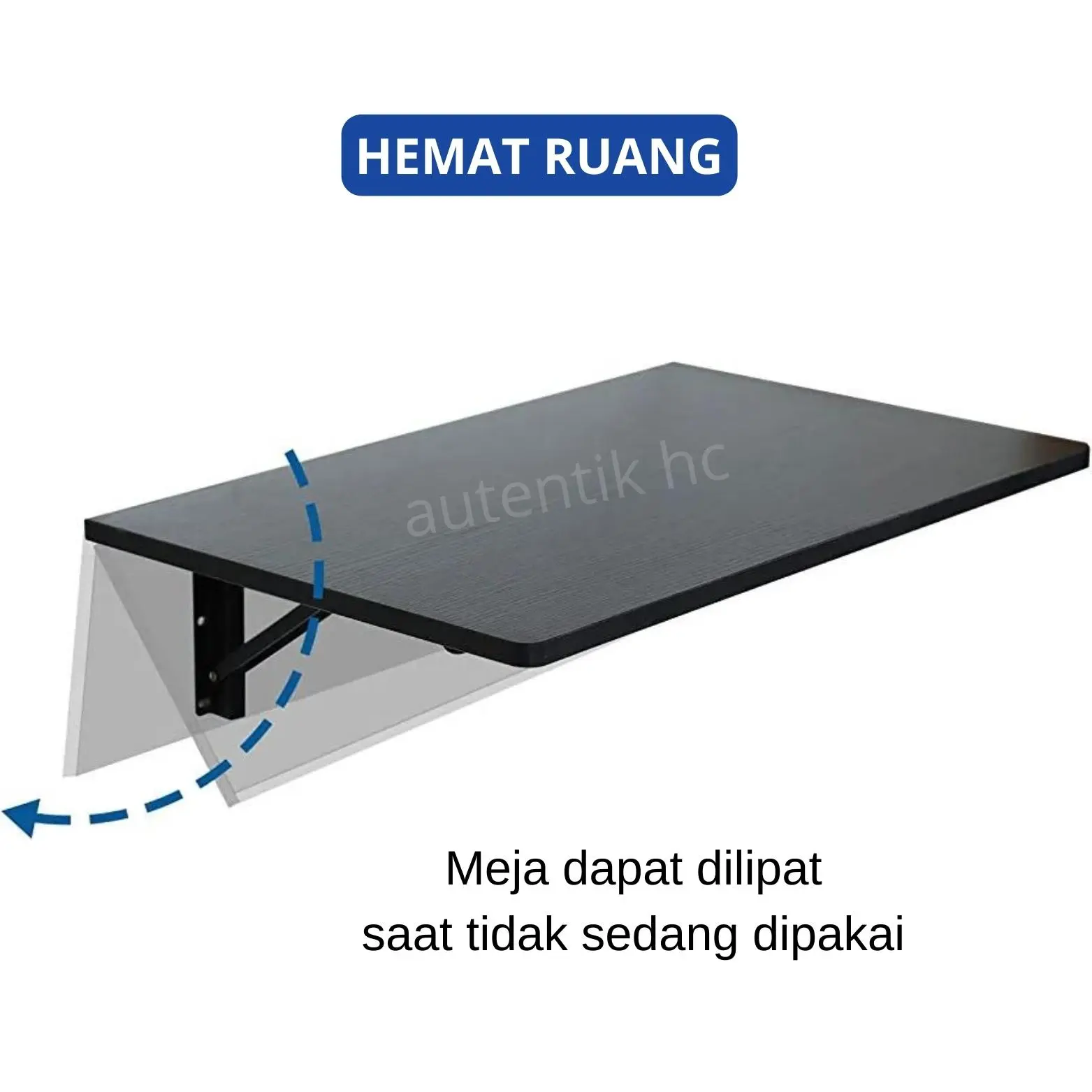 Meja Lipat Portable Tempel  Dinding Kerja Laptop Minimalis Hemat Ruang Engsel Bisa Di Lipat