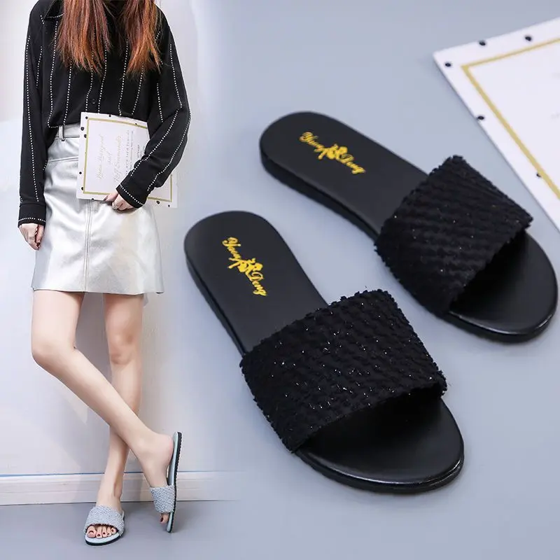Dép Lê, Ngoại Cỡ, Dành Cho Nữ 41-43 Bàn Chân Rộng Mỡ, Thích Hợp Cho Cô Gái Béo, Dép Ngoài Trời Mùa Hè, Đế Mềm, Dép Chống Trượt, 42 DéP Slipper Women Có Quai 0