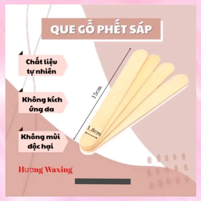 COMBO 5 QUE GỖ PHẾT SÁP WAX 0