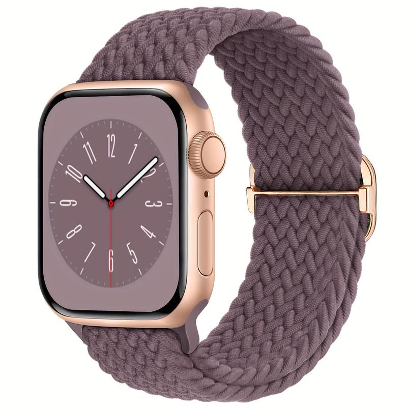 Braided Solo Loop Compatible with Apple Watch Band, Adjustable Stretchy Bands Elastic Sport Wristbands for iWatch Series 9 8 7 6 5 4 3 2 1 SE Ultra 2, Smart Watch Straps, Smartwatch Strap, Wearable 7