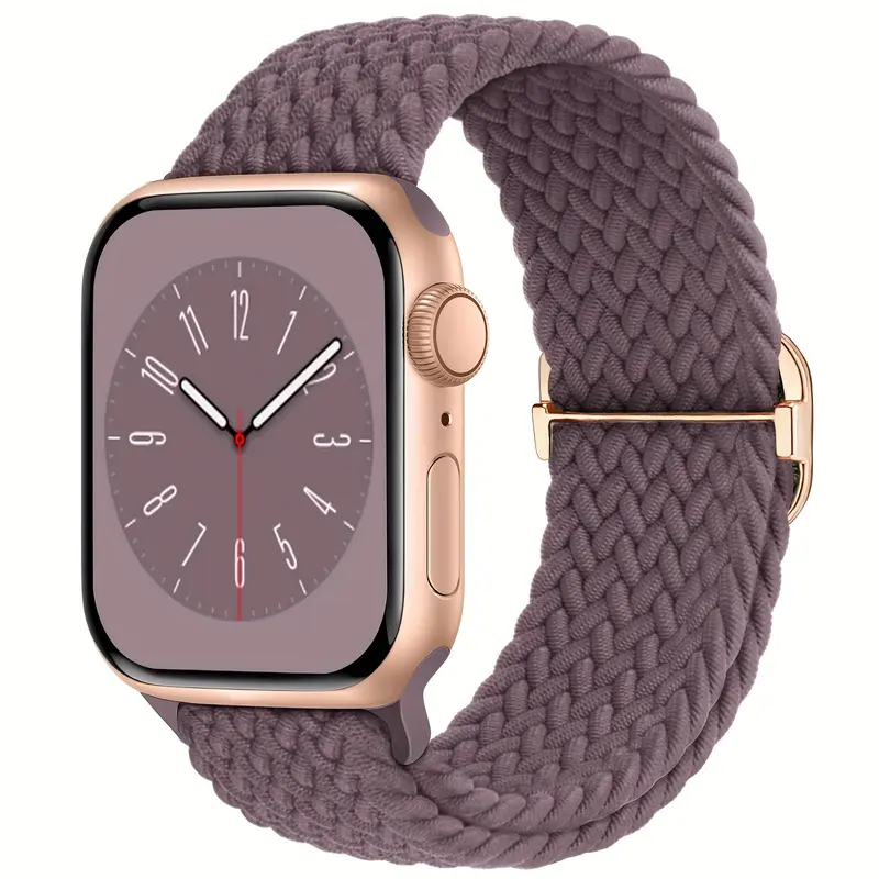 Braided Solo Loop Compatible with Apple Watch Band, Adjustable Stretchy Bands Elastic Sport Wristbands for iWatch Series 9 8 7 6 5 4 3 2 1 SE Ultra 2, Smart Watch Straps, Smartwatch Strap, Wearable 7