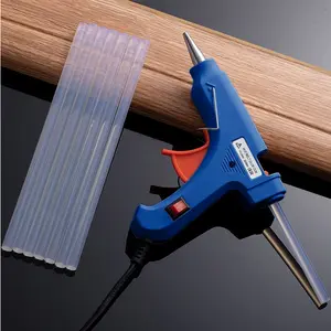 Lem Tembak 1set + Stick Lem 10pcs / Hot Melt Glue Gun + 10pcs Lem Stick