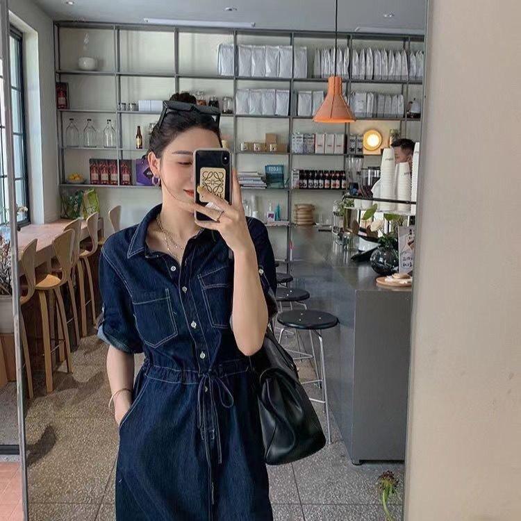 Product Introduction of ĐẦM JEAN Denim XÒE CỔ SƠ MI EO RÚT - ND520 10