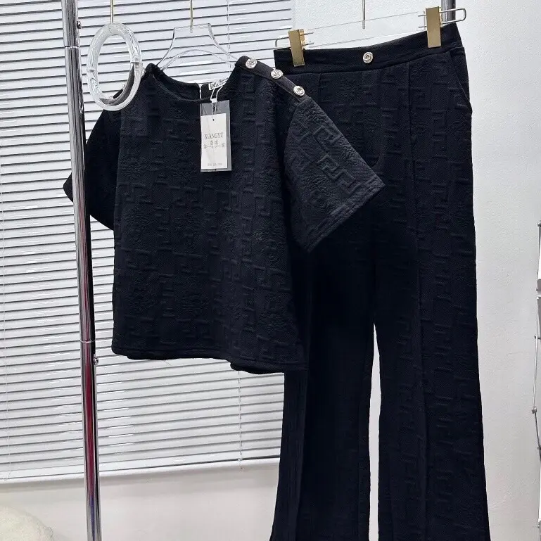 Set áo quần xuông chun lưng chất xôp