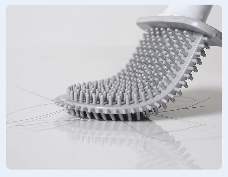 Product Introduction of Bàn Chải Nhà Vệ Sinh Gắn Tường, Bàn Chải Silicon Đầu Phẳng, Chất Tẩy Rửa Nhà Vệ Sinh, Bộ Bàn Chải Làm Sạch Nhà Vệ Sinh, Phòng Tắm 18