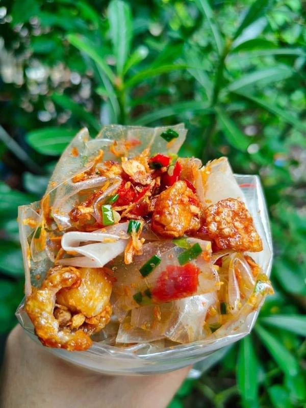 Combo 6 bịch bánh tráng phơi sương tóp mỡ muối nhuyễn mỡ hành Snack Ăn Vặt Thức Ăn Food