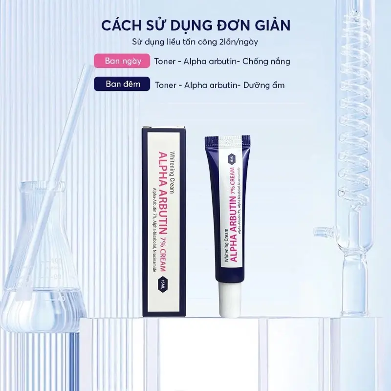 ￼Kem nám trắng da Alpha Arbutin 7% Cream 15 ml (mẫu mới nhất) 2