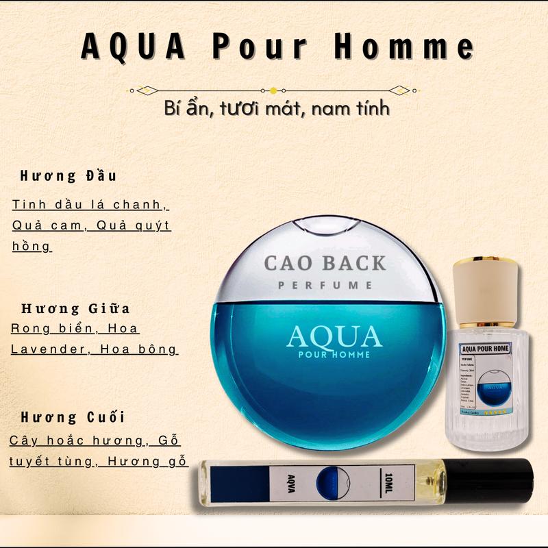  Nước hoa nam AQUA Pour Homme phiên bản EDT - mùi rong biển tươi mát nhẹ nhàng 