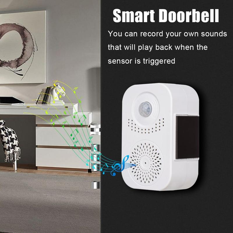 Product Introduction of Voice Broadcast Human Body Induction Doorbell Automatic Induction Voice Prompter Alarm System Smart Doorbell Infrared Induction Greeter 13