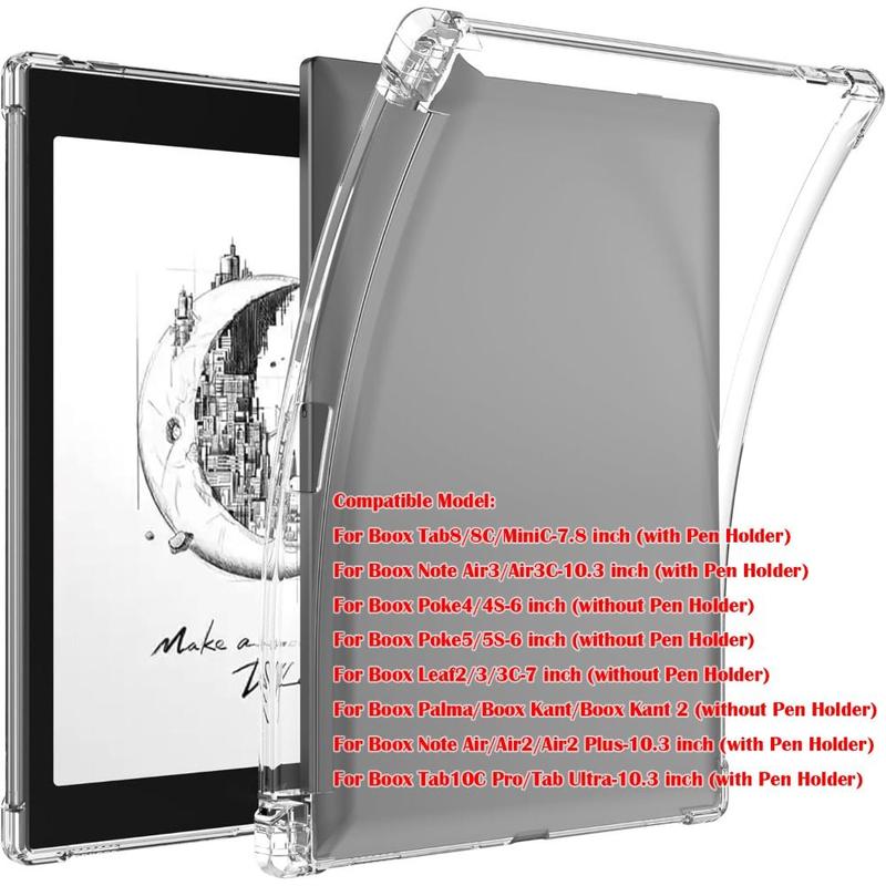 asdfger Lightweight Transparent E Ink Tablet Case Airbag wit - TikTok ...