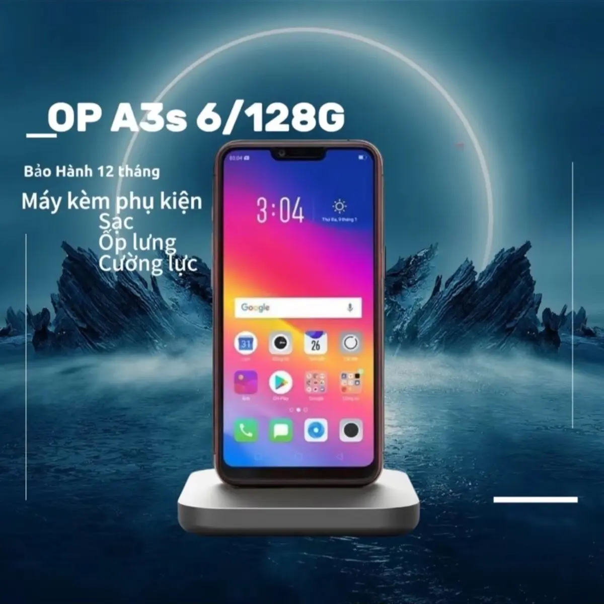 điện thoại ốp pồ A3s mới đầy đủ chức năng . tặng kèm phụ kiện ( bảo hành 6 tháng lỗi 1 đổi 1 ) Phone smartphone dienthoai cu