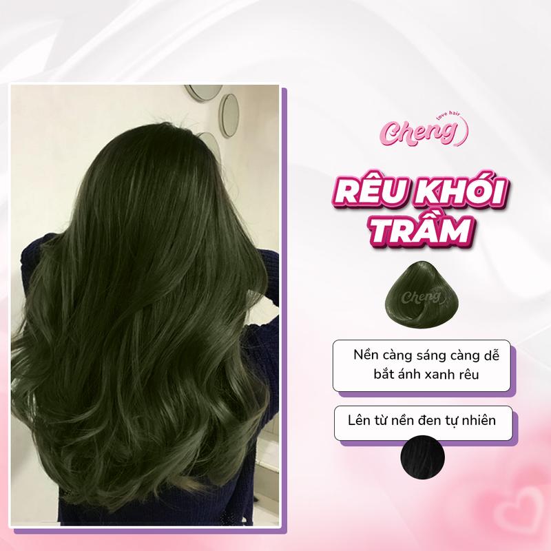 Thuốc Nhuộm Tóc RÊU KHÓI TRẦM Không Tẩy | Chenglovehairs, Chenglovehair