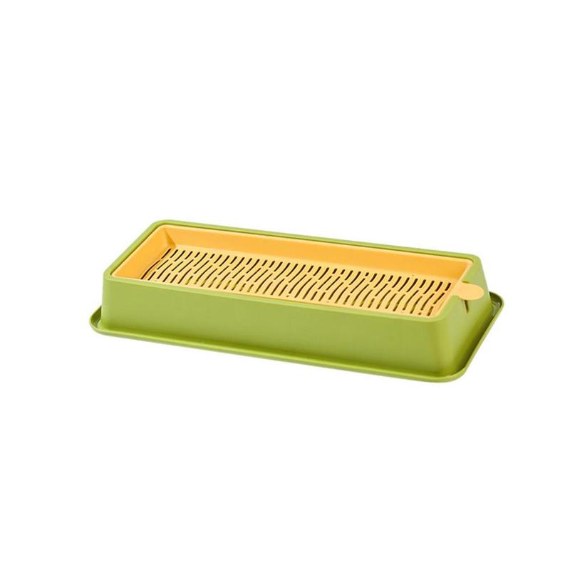 Seed Sprouter Tray Hydroponic Cat Grass Box Wheatgrass Bean Sprouts Wheatgrass Grower Soil Free Cat Grass Sprouting Tray for Microgreens 6