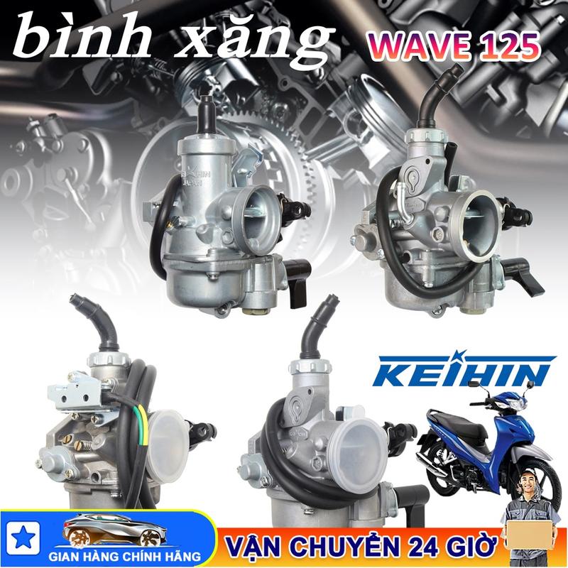[Xem Kỹ Ảnh Thật] Bộ Xăng Cơ Bình Xăng Con chế hòa khí xe máy WAVE 110/125, Honda xe Keihin bình xăng, Bộ Chế Hòa Khí Mini Núi Xe Máy, Bình Xăng - Điện tử gia dụng BoiBoi Phụ Tùng