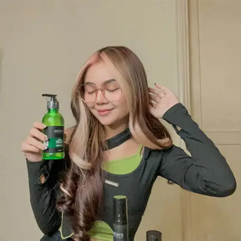 PAKET KELAYA HAIR TREATMENT Shampoo + Hair Serum + Minyak Kemiri Ekstrak Kemiri With Aloevera Original BPOM 8
