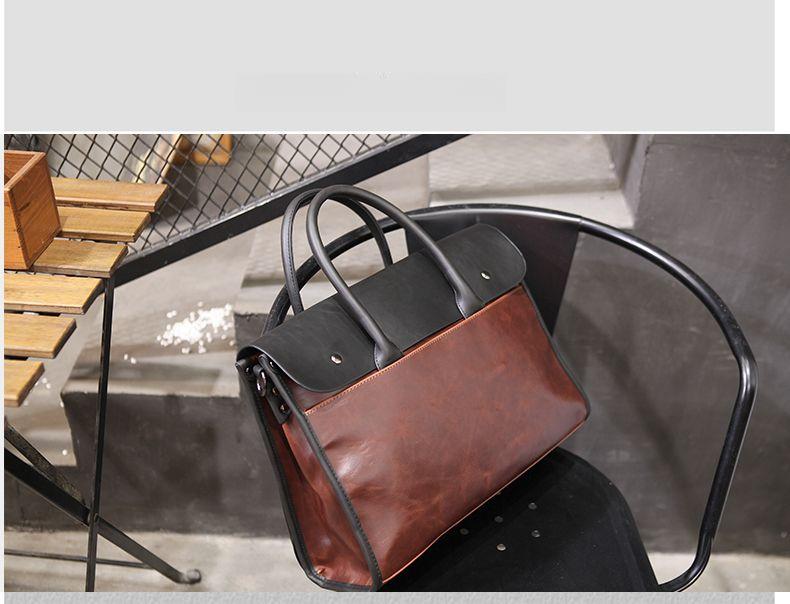 Product Introduction of Fashion Trendy Men's Shoulder Bag Trendy Men's Briefcase Briefcase Ol Men's Handbag New Crossbody Bag 10