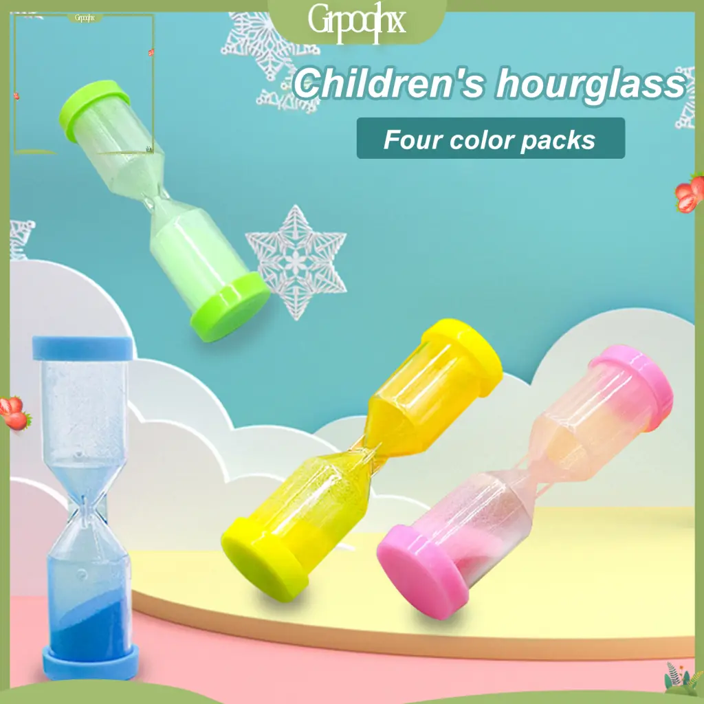 Grpoqhx- Sand Hourglass Toy Time-conscious Smooth Surface Kids Sand Hourglass Student Time Cognize Sand Hourglass Toy Portable