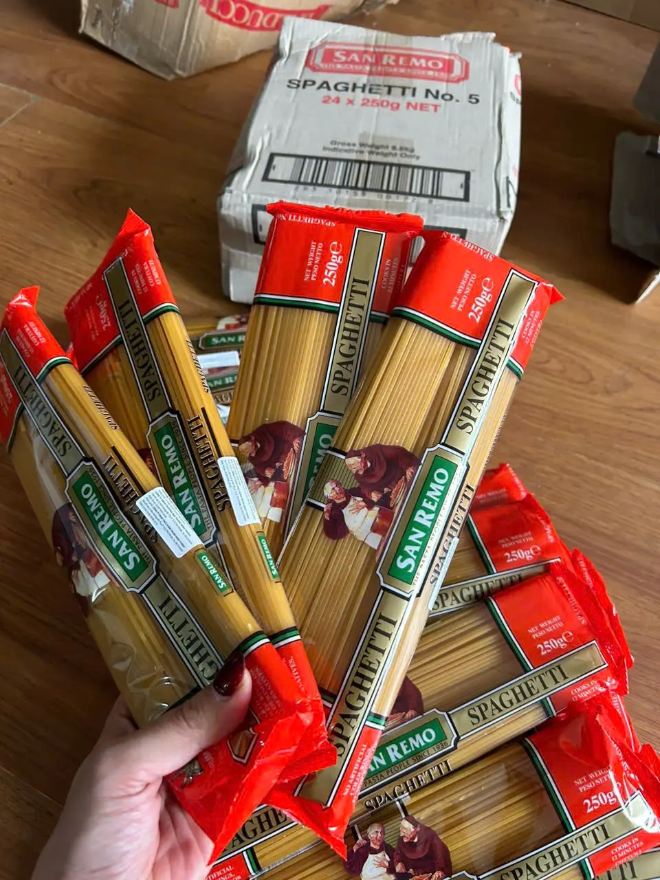 [Mì ý Nhà Hàng] 1kg Mì ý spagetti Sanremo 250G chuyên dụng-Mì spaghetti Balducci 500g, Mỳ Ý Spaghetti Sợi Tròn Thơm Ngon